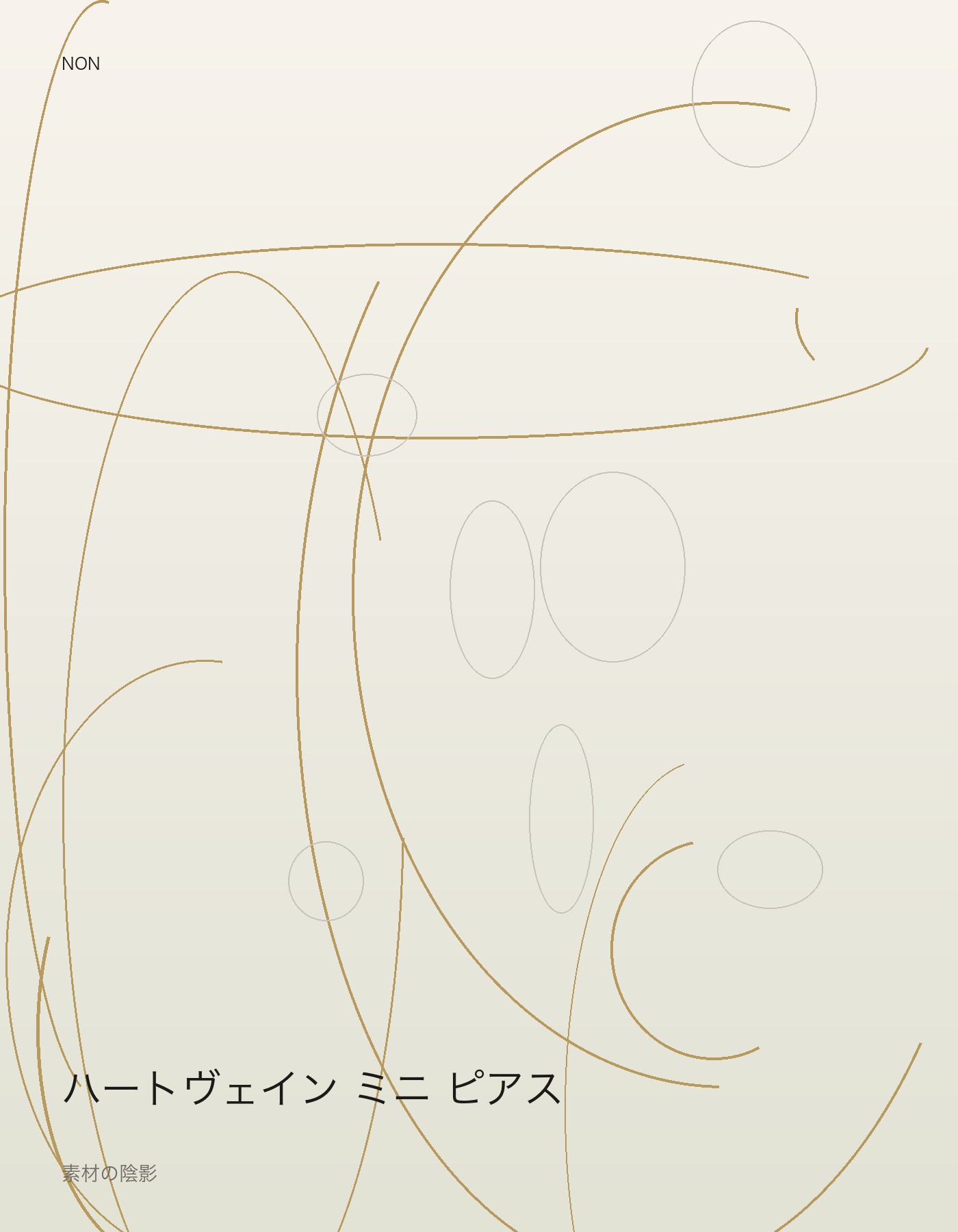 ハートヴェイン ミニ ピアス detail イメージ