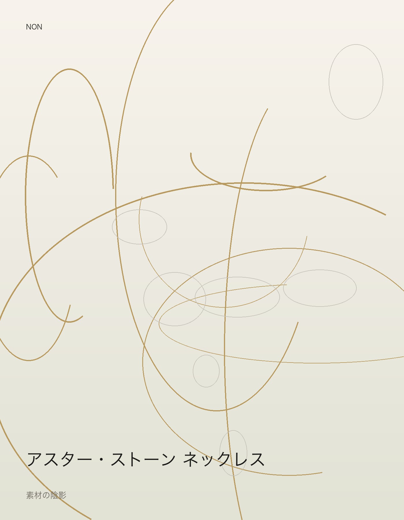 アスター・ストーン ネックレス detail イメージ